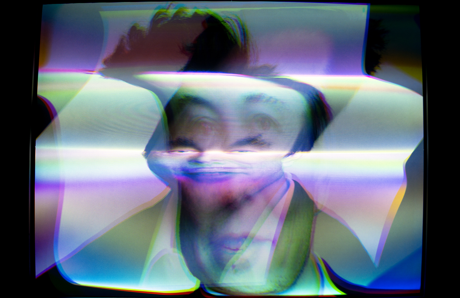 Photo of Elon Musk heavily manipulated electromagnetically through the CRT Flux Phaser.