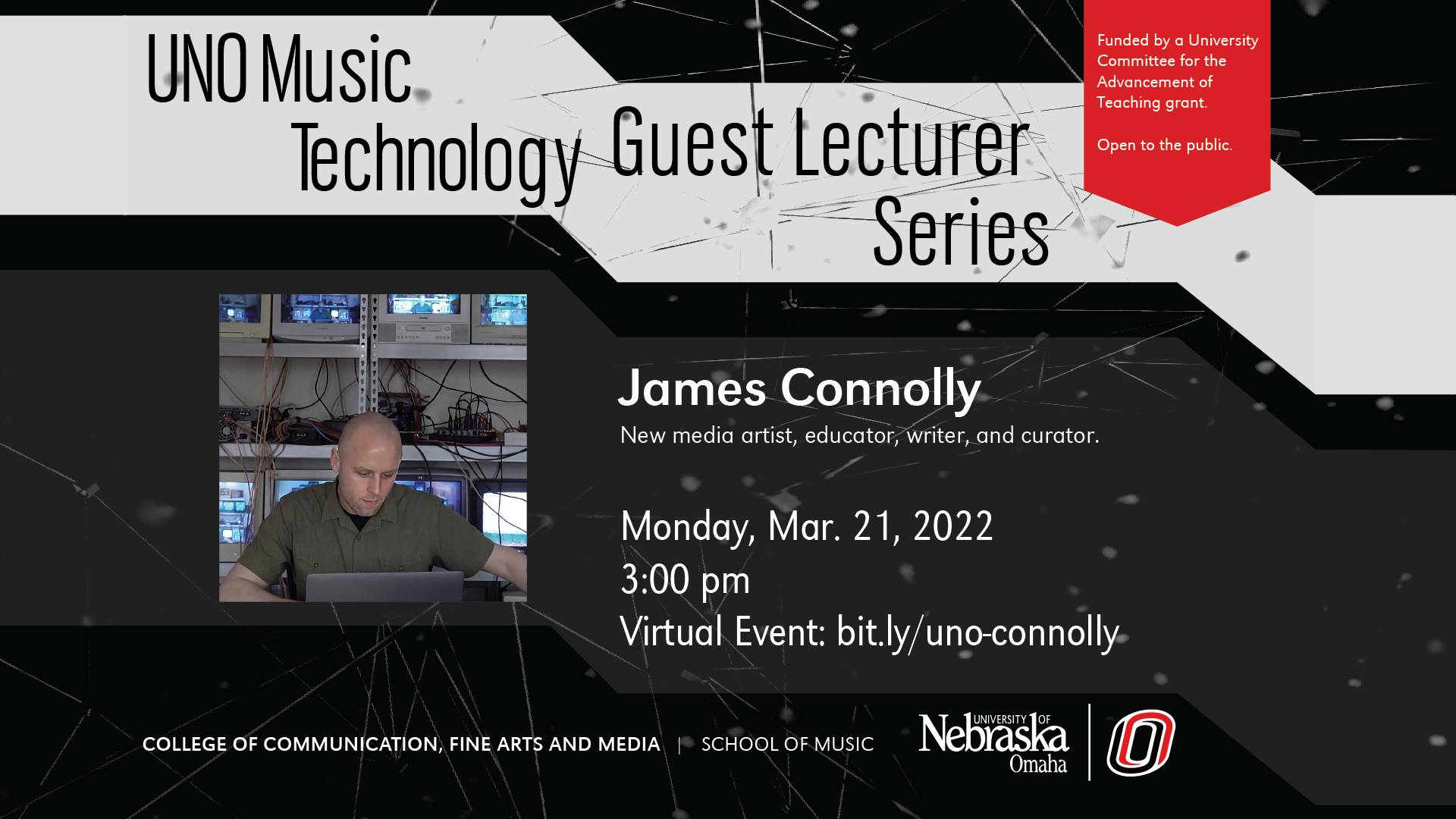 Flyer for James Connolly's talk at the University of Nebraska at Omaha